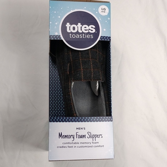 NIB Totes Toasties mens slippers size 9-10 - Picture 6 of 8